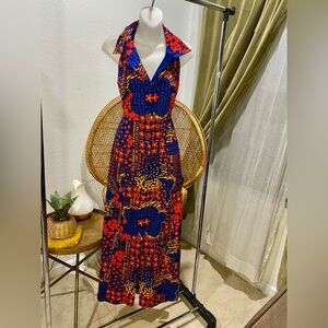 Vintage Floral Maxi Dress